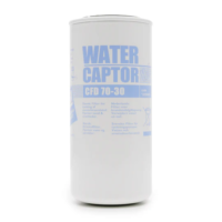 PIUSI Water Captor 70 l/min vedelikueraldus-filtrikassett valge kestaga, sinise kirjastusega